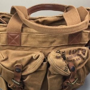 Khaki Authentic Kakadu Tote/ Satchel